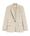 Max Mara Long-sleeved Suit Coat In Nude