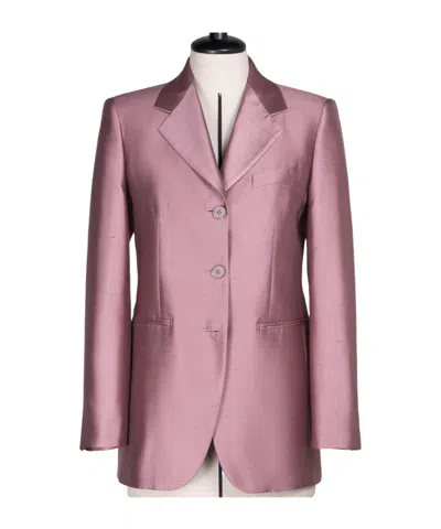 Max Mara Long-sleeved Suit Coat In Purple
