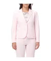 Max Mara Long-sleeved Suit Coat In Pink