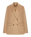 Max Mara Long-sleeved Suit Jacket In Neutral