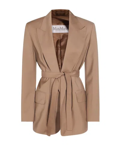 MAX MARA MAX MARA TALENTO TIED LONG-SLEEVED JACKET