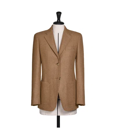 Max Mara Long-sleeved Suit Jacket In Brown