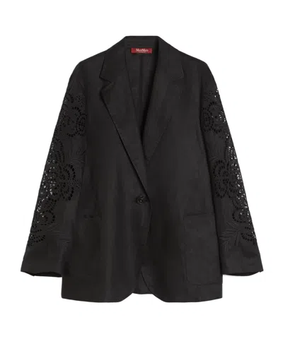 MAX MARA MAX MARA STUDIO ANGIZIA EMBROIDERED OVERSIZED JACKET