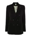 Max Mara Long-sleeved Suit Jacket In Black