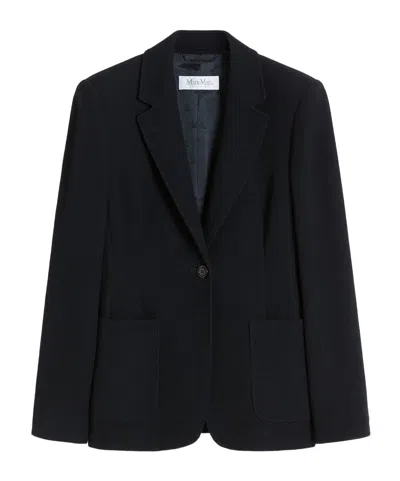 MAX MARA PATCH-POCKET BUTTON BLAZER