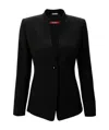 Max Mara Long Sleeved Suit Jacket In Black