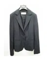 Max Mara Long Sleeved Suit Jacket In Black