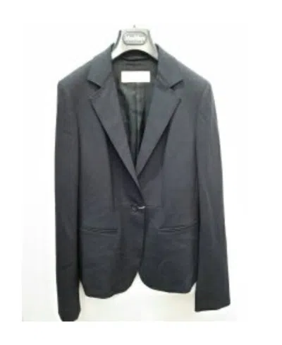 Max Mara Long Sleeved Suit Jacket In Black
