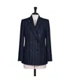 Max Mara Long-sleeved Suit Jacket In Blue