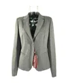 Max Mara Long Sleeved Suit Jacket In Gray