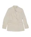 Max Mara Long-sleeved Suit Jacket In Neutral