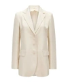 Max Mara Long-sleeved Suit Jacket In Nude