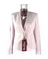 Max Mara Long Sleeved Suit Jacket In Pink
