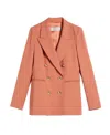 Max Mara Long Sleeved Suit Jacket In Red
