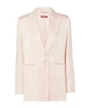 Max Mara Long-sleeved Suit Jacket In White
