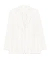 Max Mara Long-sleeved Suit Jacket In White