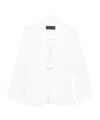 Max Mara Long-sleeved Suit Jacket In White