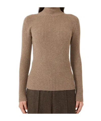Max Mara Long-sleeved Sweater In Animal Print