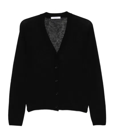 Max Mara Long-sleeved Sweater In Black