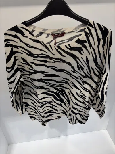 Max Mara Long-sleeved Sweater In Black
