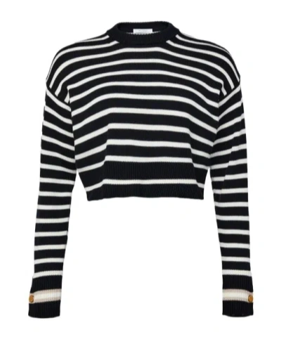 Max Mara Long-sleeved Sweater In Black