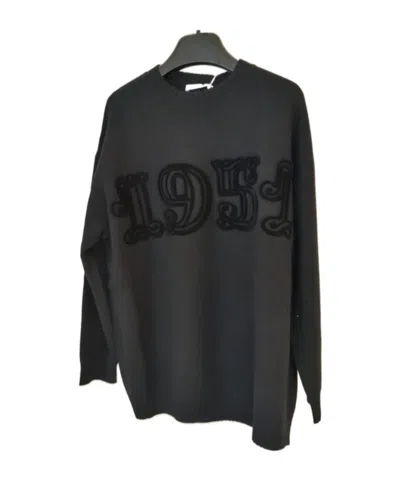 Max Mara Long-sleeved Sweater In Black