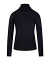 Max Mara Long-sleeved Sweater In Blue