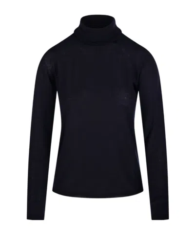 Max Mara Long-sleeved Sweater In Blue