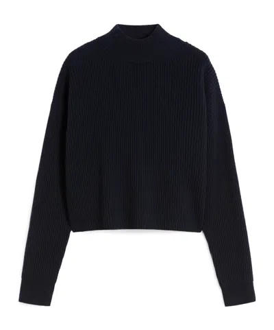 Max Mara Long-sleeved Sweater In Black