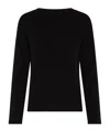 Max Mara Long-sleeved Sweater In Black