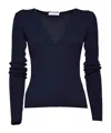 Max Mara Ribbed-knit Top In Black