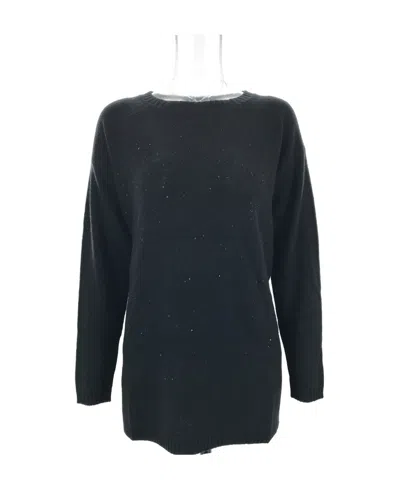 Max Mara Long-sleeved Sweater In Black