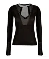 Max Mara Pleated Top In Black