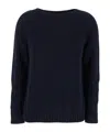 Max Mara Long-sleeved Sweater In Black