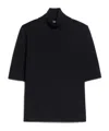 Max Mara Black Turtleneck Sweater In Black