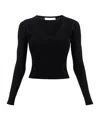 Max Mara Knitted Sweater With Perforated Details ' In Black