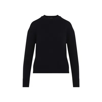 Max Mara Long-sleeved Sweater In Black