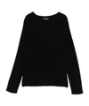 Max Mara Long-sleeved Sweater In Black