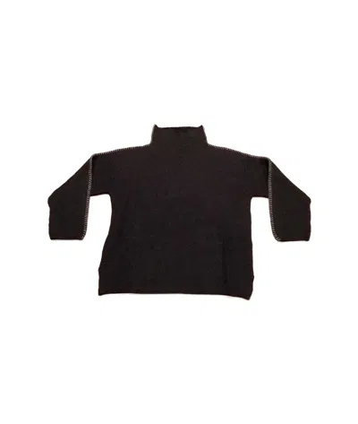 Max Mara Long-sleeved Sweater In Black