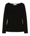 Max Mara Long-sleeved Sweater In Black