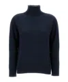 Max Mara Long-sleeved Sweater In Blue