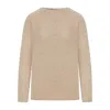 Max Mara Long-sleeved Sweater In Brown