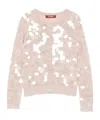 Max Mara Sequin Embellished Cardigan In Brown