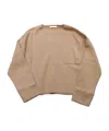Max Mara Long-sleeved Sweater In Brown