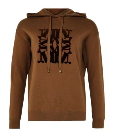 Max Mara Long-sleeved Sweater In Brown