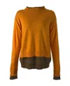 Max Mara Long-sleeved Sweater In Brown