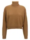 Max Mara Studio Cashmere Sweater In Brown