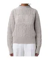 Max Mara Long-sleeved Sweater In Gray