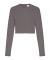 Max Mara Long-sleeved Sweater In Gray