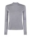 Max Mara Maglione Falesia In Seta Grigia Donna In Gray